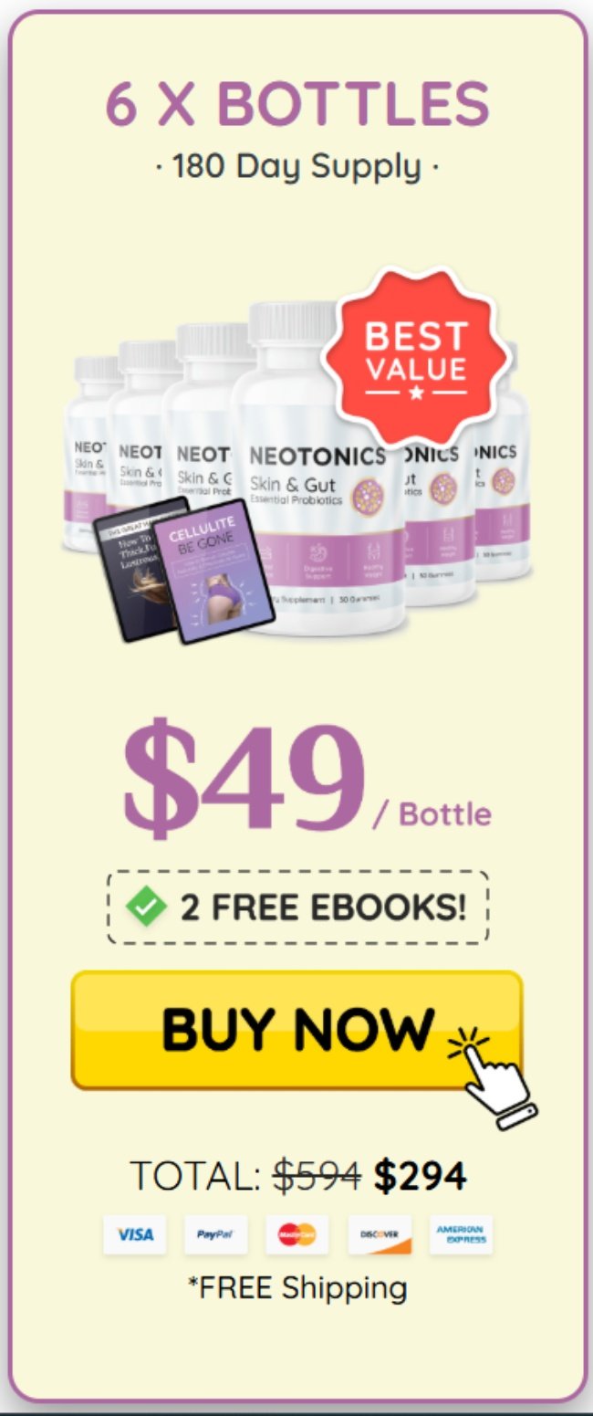 Neotonics Buy 6 Bottles